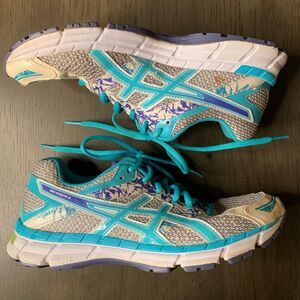Asics Gel-Excite 3 Womens Sneakers Teal Blue Gray | Size 8.5